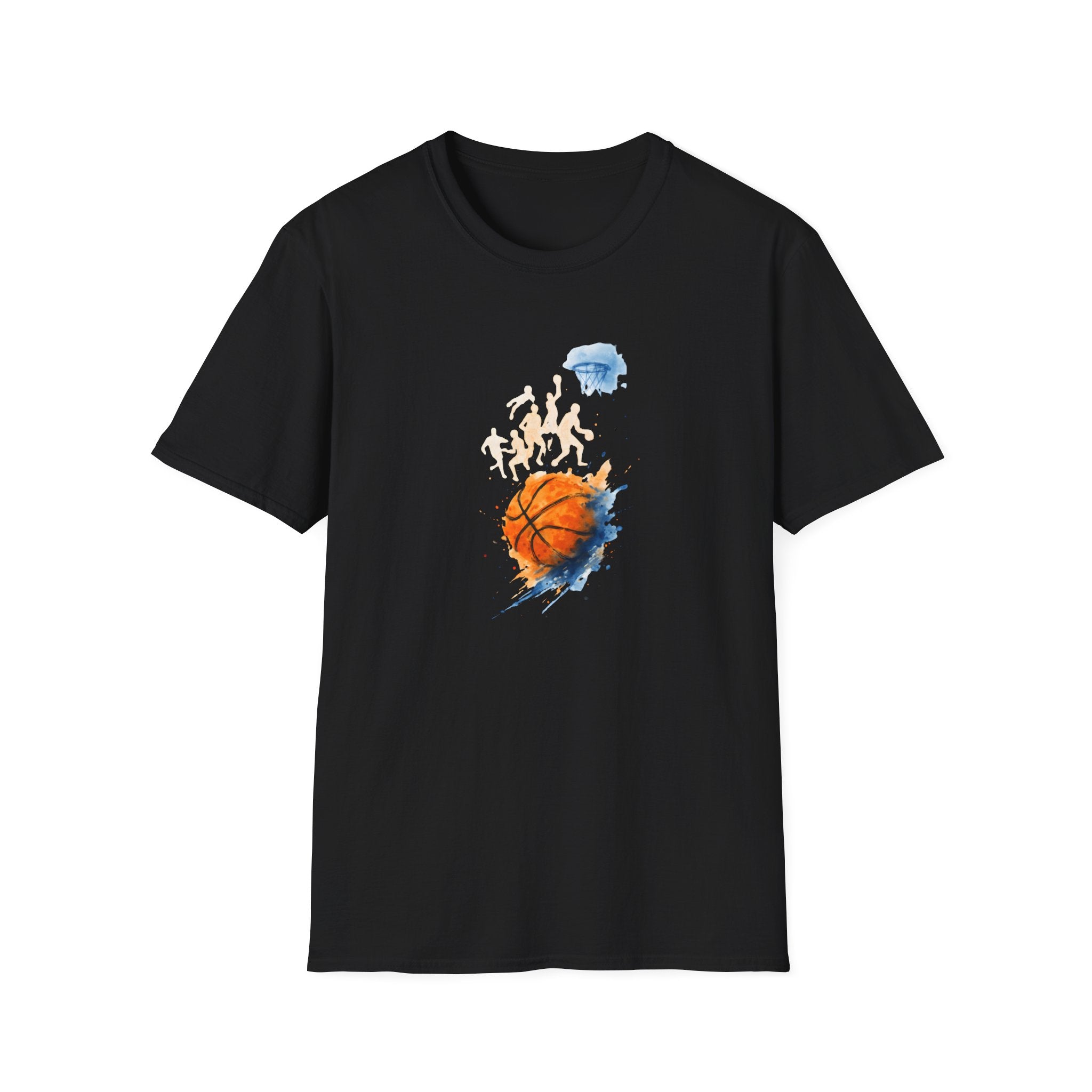 Watercolor basketball scene T-Shirt