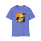 Sunset Surfer on Beach T-Shirt