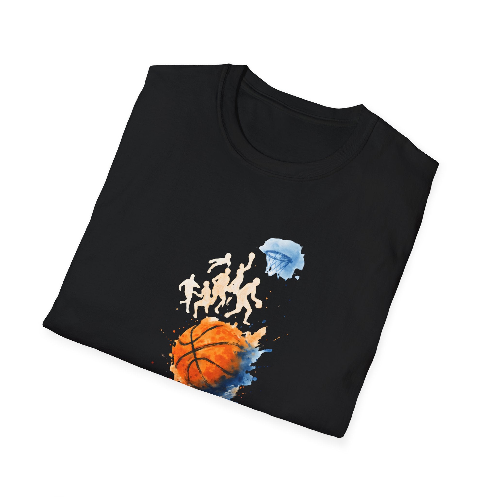 Watercolor basketball scene T-Shirt